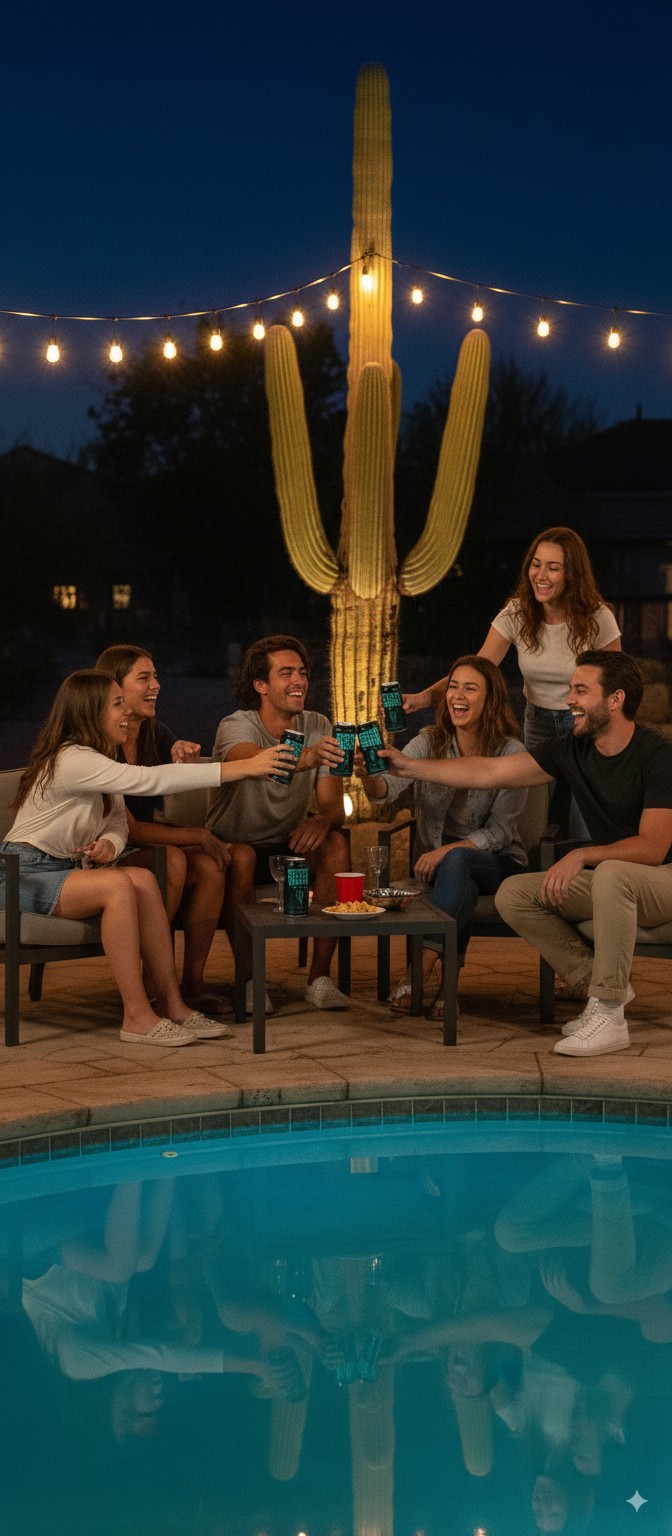 Desert Drank can and brand imagery